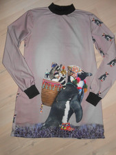 Kinder Mädchen Kleid, Jersey Kleid Gr. 158-164 Handmade Digitalprint Batik