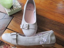 * Waldschütz *  Superschöne  Ballerinas...Trendfarbe Grau.....Gr. 37..NEU !