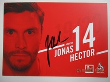 JONAS HECTOR++++2019/20+++++1.FC Köln++++++WM++++Autogramm handsigniert