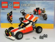 LEGO Creator 5763 Buggy mit Gummi-Federung, 3 in 1 Trike Quad komplett mit Anlei