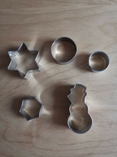 5 Plätzchenformen -  Ausstecher - Ausstechformen - Backen - Weihnachten
