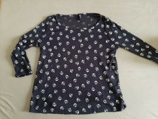 HAILYS, Pullover, Damen, S, 36, Feinstrick, blau, mit weißen Ankern, langarm