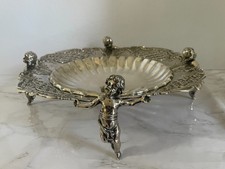 Sterling Silber (916) Schale mit Figuren und Verziehrungen