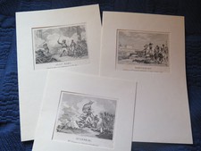 Kupferstiche von L. F. Couché, Kriegsszenen mit Jean Bart, Augereau, Mortemart