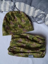 ALANA Loop + Mütze - Gr. 92/98/104 - grün - Rehkitz - bio -TOP!!!