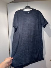 sehr schönes herren langes tshirt top oberteil blau gr l h&m kurzarm