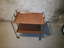 Servierwagen Teewagen Dinett  60er Jahre Rollwagen Vintage Bar klappbar Tisch 1