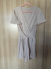 Leichter Jumpsuit Overall Damen Damenoverall Shorty Slipon Gr. 40 Braun Boho