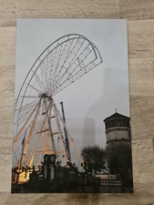 Bild auf Leinwand - Düsseldorf - Schloßturm - Riesenrad