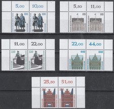 Bund 1997, Mi.Nr. 1934-1938, waagerechte Paare vom Oberrand, Postfr. ** (8165)