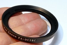 Metall 58mm Einschrauben Objektiv Adapter Ring für Canon FA-DC58C SX50 SX40 Hs