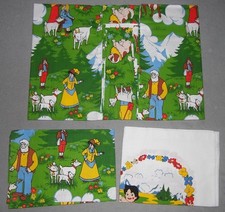 Heidi Baby-Bettwäsche NEU 70er Vintage New Fabric Bedding Girl of Alps 70s Figur