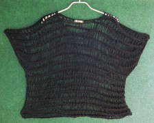 La Bass Bändchengarn lagenlook Überwurf Oberteil Gr. ca. 44 46 48 Neuw