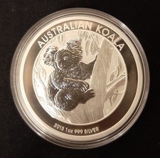 Australien Silber Münze 1 Oz Koala 2013 Stempelglanz gekapselt