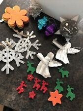 22 Teile: Weihnachtskugeln Set Christbaumkugel Baumschmuck Engel Elch Schnee