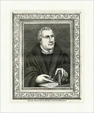 Martin Luther Lukas Cranach Theologe Reformation Bibel Christ Holzstich E 8705