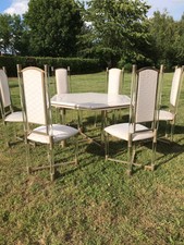 ANTONIO PAVIA,Furniture Table&high dinning Chairs,Tisch Stühle Esstisch,Antik