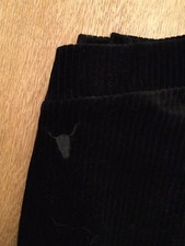 Legging, schwarz, Cord, Gr. S