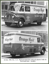 Neu Commercial Kühlvan, orange Dienstmädcheneis. Hervorragende große RP c1956.