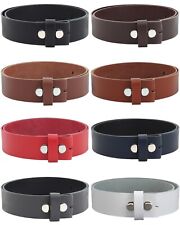 Echt Ledergürtel 4 cm ohne Schnalle Wechselgürtel Leder Gürtel Damen Herren NEU