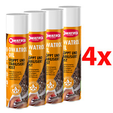 4x OWATROL–OIL–300 ml Spray–4x Bundel Rostschutz–farblos–Grundierung Metall Auto