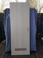 Zimmertür Türblatt Innentür CPL Ahorn Tür 198,5 73,5 Din links Lüftungsgitter