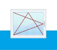 Fenster Kunststofffenster Weiß 1.flg Dreh Kipp 2-/ 3-fach Verglasung alle Größen