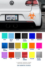 Auto Aufkleber Decal Tönungsfolie Tuning Lustig Biohazard