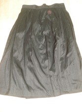 Heller Tracht Gr. 42 schwarzer Midi - Rock Wildseide?  mit schmaler Borte a Bund