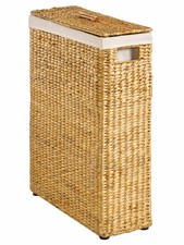 Wäschekorb Wäschebehälter mit abnehmbaren Deckel Natur Wasserhyazinthe Wäschesam