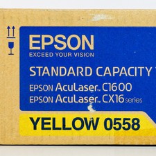 Original Epson C1600 / CX16 Toner - gelb / yellow - S050558 0558 - NEU & OVP