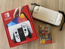 Nintendo Switch OLED-Modell HEG-001- 64GB - Weiß +Mario Odyssey+Tasche
