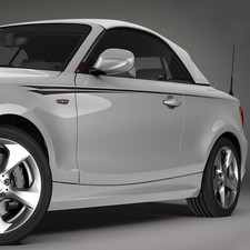 2x Seitenstreifen Zacken Auto Aufkleber Dekorstreifen Streifen #1074