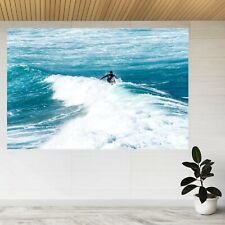 Wasser Ozean tief Surfen Wellen 3d View Wandaufkleber Poster Aufkleber a109