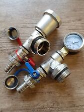 Automatische Entlüftung und Manometer Set mit Drain Ventile für Krümmer