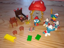 kleines Schleich Schlumpfhaus + 5 Schlümpfe Figuren, bitte meinen Text lesen
