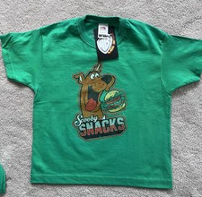 Scooby Doo T-Shirt ""Scooby Snacks"" Vintage Team Logo offiziell Kinder 3-4 Jahre grün