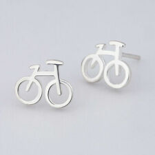 Damen Ohrstecker Fahrrad Silber 925 Damen Mädchen Kinder Ohrringe N48