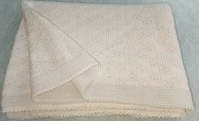 Baby-Decke Kuscheldecke Schmusedecke Babydecke Wolle/Baumwolle GOTS 80 x 80 cm