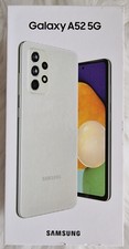 Samsung A52 5G, Dual Sim, 128 GB, weiß, neu,  ca.10 Std. Betrieb Originalverp.
