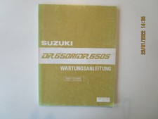 Suzuki DR650R Wartungsanleitung Service Manual Reparaturanleitung DR 650S 