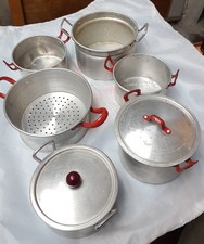 für alte Puppenküche oder Kinderherd • altes Kochgeschirr • Aluminium