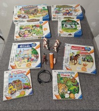 Tiptoi Sammlung Starter Set Bauernhof Tiere Puzzle Memory und Bücher mit Stift 
