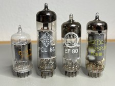 Röhren Konvolut von Telefunken, Valvo, Tungsram / 12AU7A, EF80, ECH81, PCL85