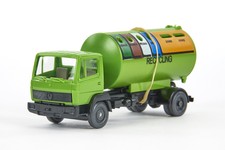 Lot 5042 Wiking MB L 814 Container-Lkw Recycling, hellgelbgrün, 1987-1988, OVP