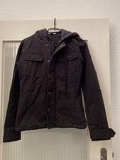 VANS Vintage Damen Jacke Größe S Schwarz Kapuze Gefüttert Reißverschluss