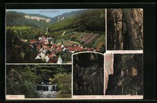 AK Gutenberg, Gesamtansicht, Höllstern, Domhalle mit Kanzel, Gußmannshöhle 