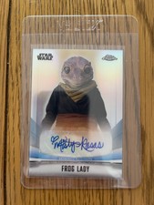 Star Wars Mandalorianische Topps Chrom neblig Rosen Frosch Dame Autogrammkarte A-MR