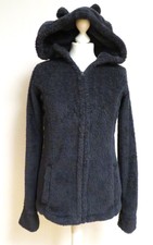 PAGE Zottel-Fleece-Kapuzen-Jacke 170/176 34 36 164 blau mit Ohren Daumenlöcher
