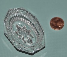 Altes kleines Schälchen Schale Kristallglas Glas mit Schliff Vintage Dekoration